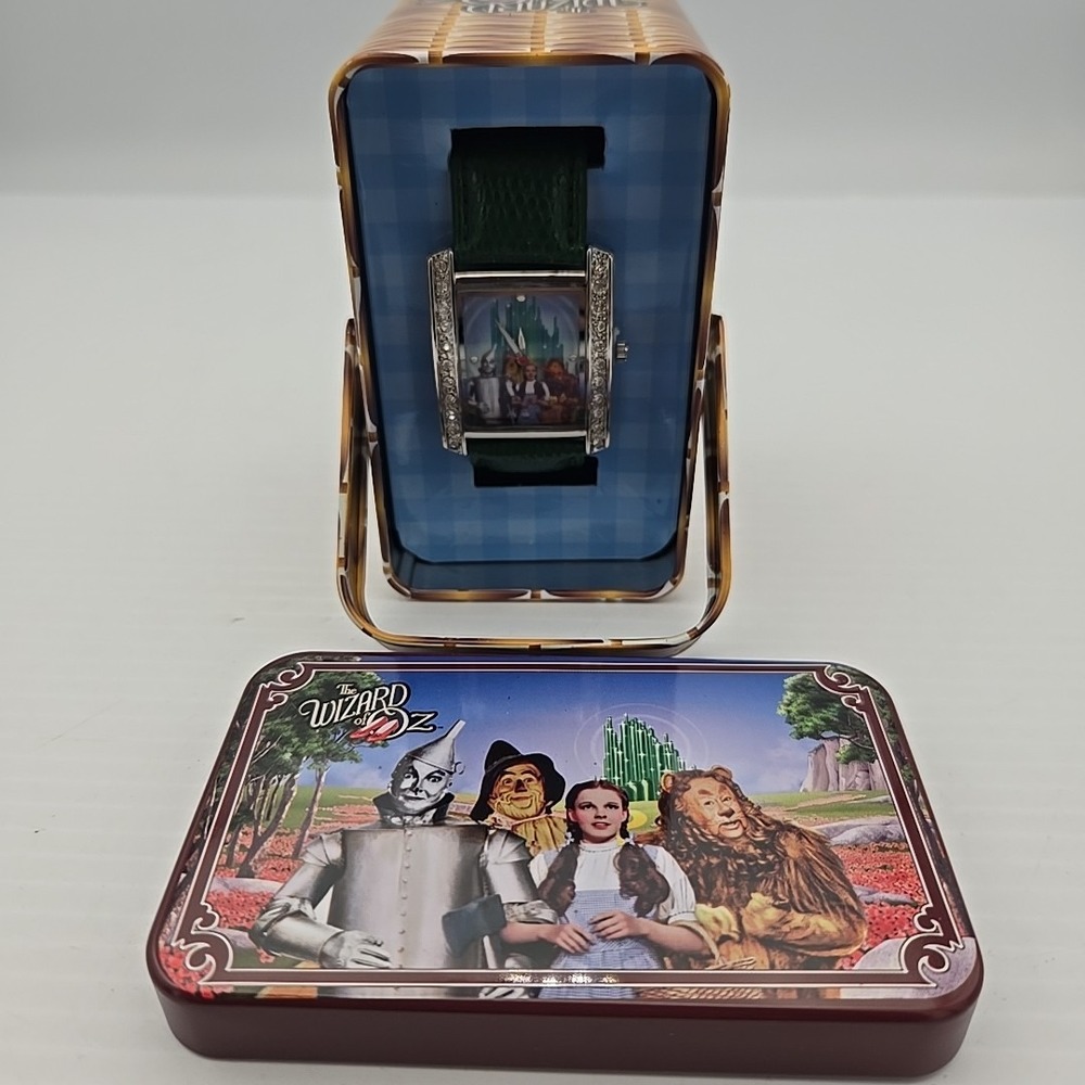 Wizard Of Oz Wrist Watch With Collectors Picnic Basket Tin 2008 New